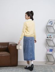 Áo nỉ cổ tròn nữ WAN004W4