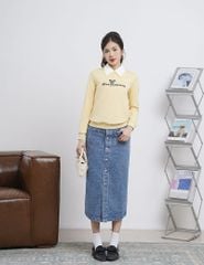 Áo nỉ cổ tròn nữ WAN004W4