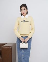 Áo nỉ cổ tròn nữ WAN004W4