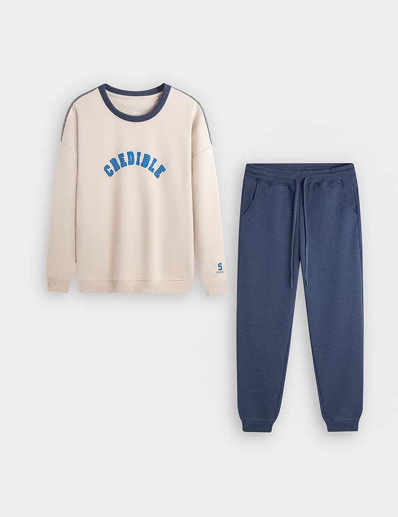 Bộ nỉ nữ WBD001W4 dáng suông rộng