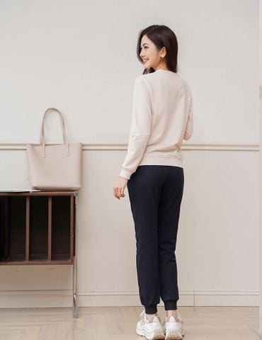 Bộ nỉ cổ tròn nữ WBK009W4