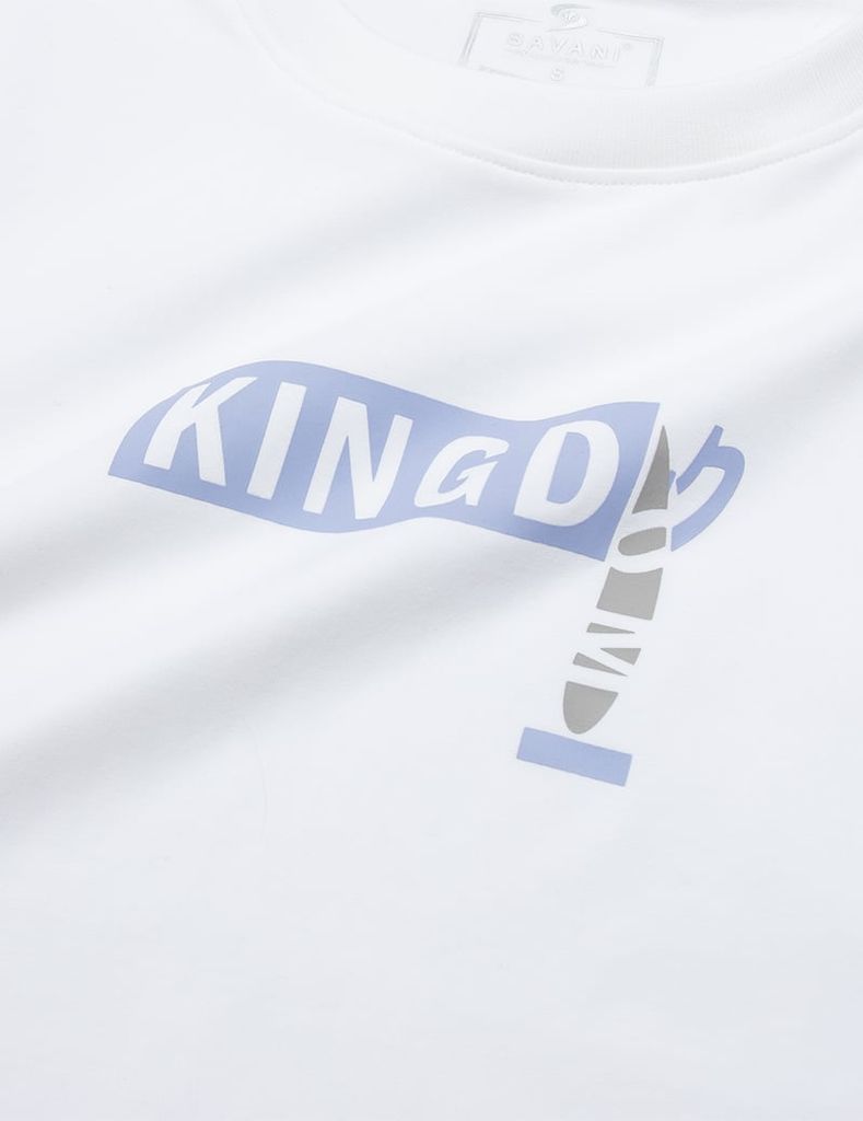 Bộ đồ hè nữ cổ tròn hình in trước ngực