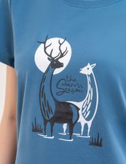 Bộ hè nữ quần đùi áo in ngực