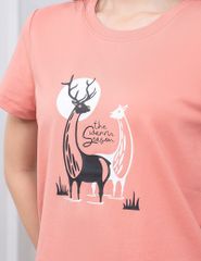 Bộ hè nữ quần đùi áo in ngực