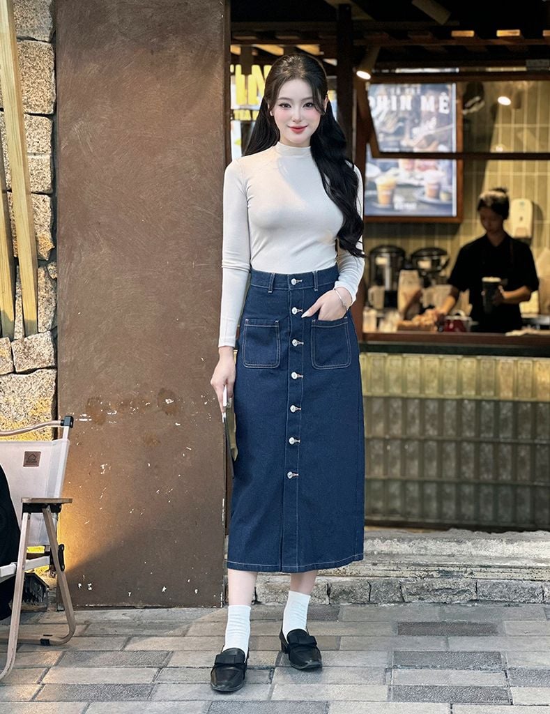 Áo giữ nhiệt cổ cao nữ WGN002W4