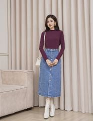 Áo giữ nhiệt cổ cao nữ WGN010W4