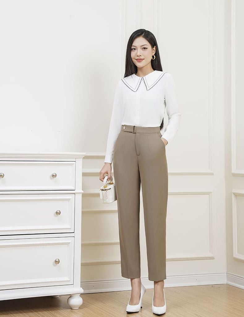 Áo sơ mi dài tay nữ WLS394K4