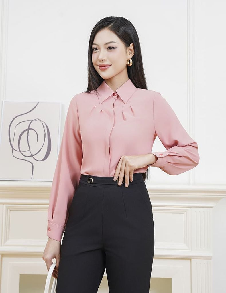 Áo sơ mi dài tay nữ WLS438K4