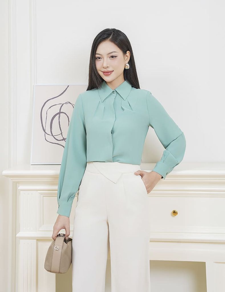 Áo sơ mi dài tay nữ WLS438K4