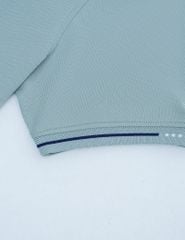 Áo polo nữ mắt chim cổ dệt jacquard thêu tay