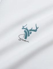 Áo polo nữ mắt chim line bo hình in trước ngực