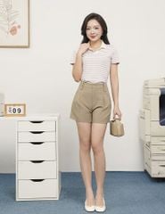 Quần short âu nữ cạp may đỉa chân nhọn