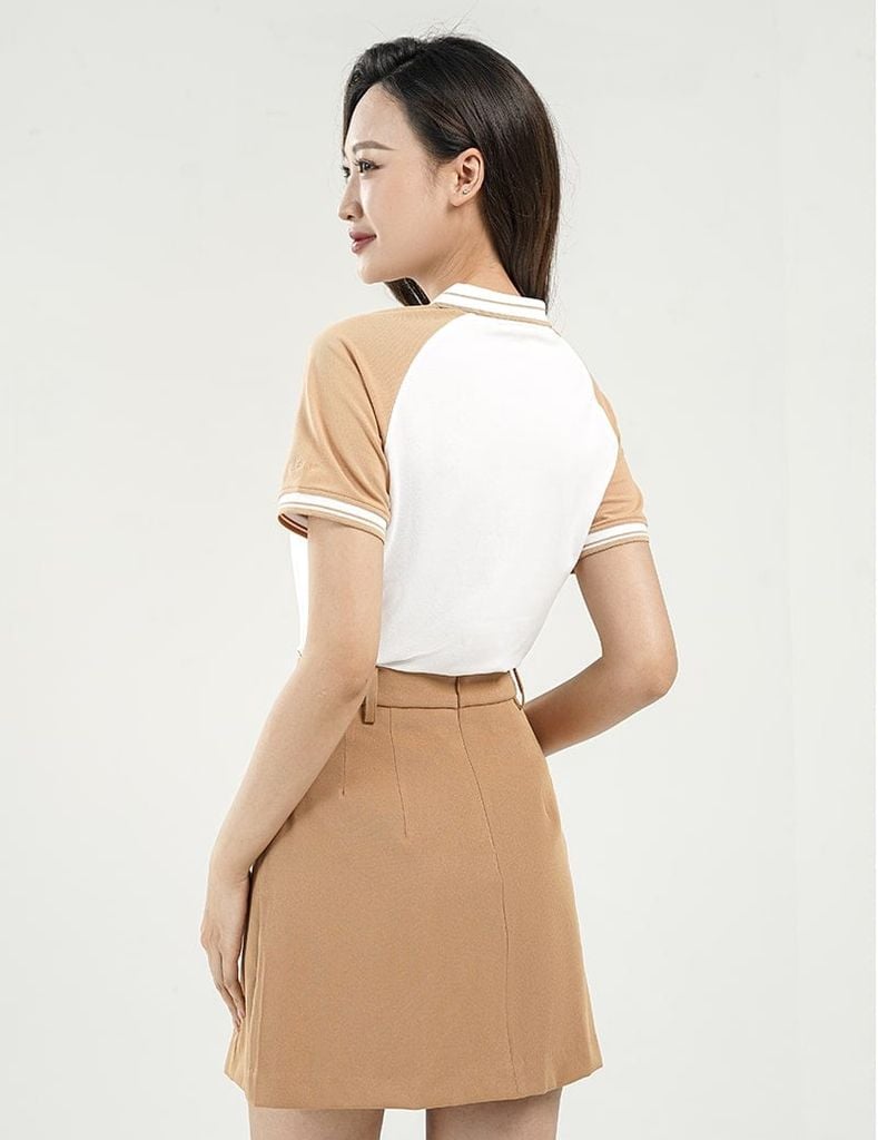 Áo thun có cổ ngắn tay nữ WPS020S4