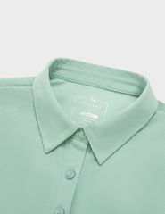 Áo polo ngắn tay thể thao nữ in logo trước ngực