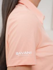 Áo polo ngắn tay thể thao nữ in logo trước ngực