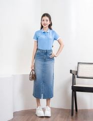 Áo thun ngắn tay có cổ nữ WPS294S4