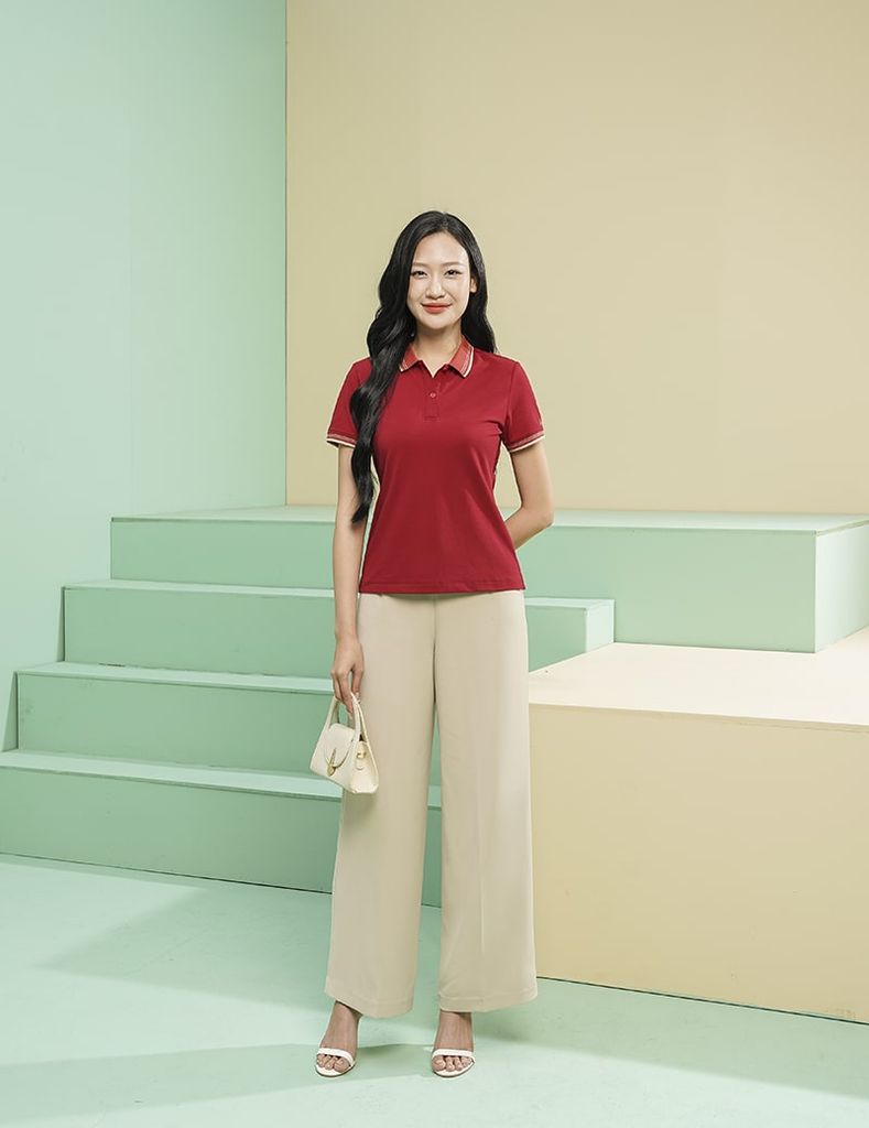 Áo thun có cổ ngắn tay nữ WPU005S4