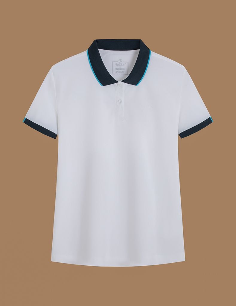 Áo polo nữ coolmax nẹp vải phối xẻ tà