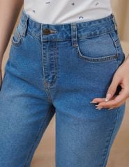 Quần jean nữ dáng baggy túi thường
