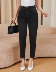 Quần jean nữ dáng baggy túi thường