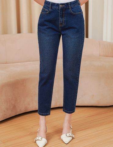 Quần jean nữ dáng baggy túi thường