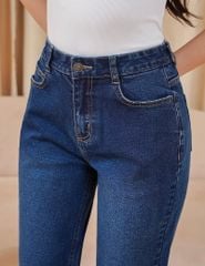 Quần jean nữ dáng baggy túi thường