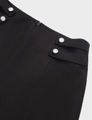 Quần short âu nữ cạp liền trang trí cúc hai bên
