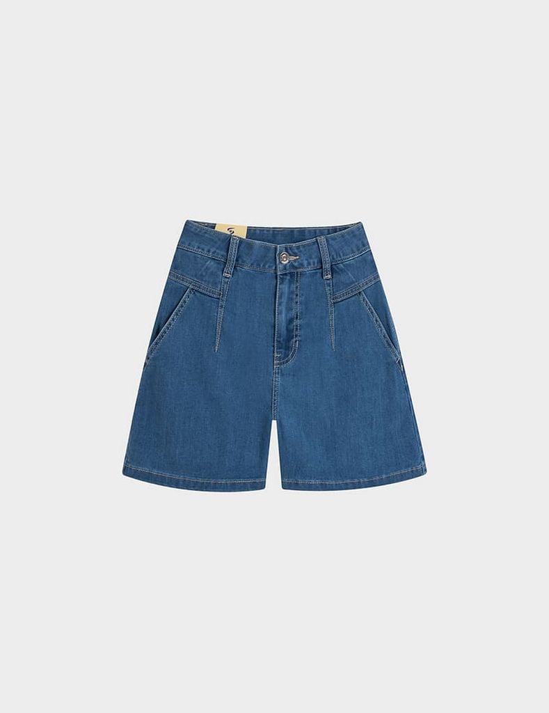 Quần short jean nữ dáng ôm vừa
