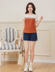 Quần short jean nữ dáng ôm vừa