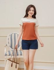 Quần short jean nữ dáng ôm vừa