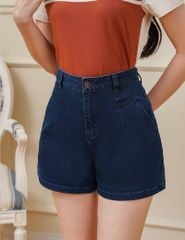 Quần short jean nữ dáng ôm vừa