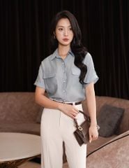 Áo sơ mi ngắn tay nữ WSS017S5