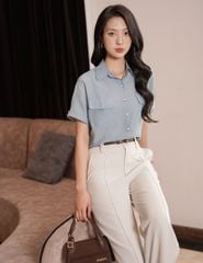 Áo sơ mi ngắn tay nữ WSS017S5