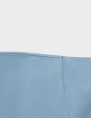 Áo T-shirt ngắn tay nữ cổ tròn in cao su trước ngực