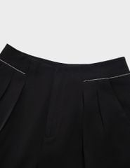 Quần âu nữ dáng suông chiết ly cạp phối dây trang trí