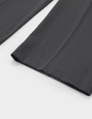 Quần âu nữ ống rộng cạp liền chiết ly