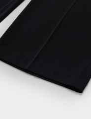 Quần âu nữ ống rộng cạp liền chiết ly