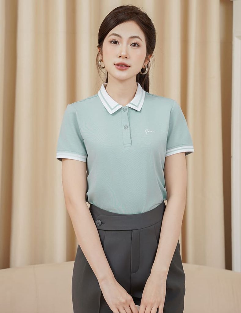 Quần âu nữ dáng baggy cạp chéo