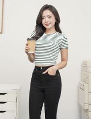 Quần jean nữ ống loe dáng ôm