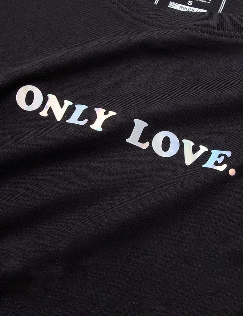 Áo t-shirt ngắn tay cổ tròn nữ in trước ngực