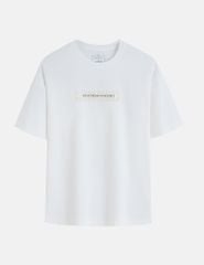 Áo t-shirt ngắn tay nữ cổ tròn in trước ngực