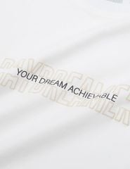 Áo t-shirt ngắn tay nữ cổ tròn in trước ngực