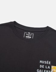 Áo T-shirt nữ croptop cổ bo rib hình in trước ngực