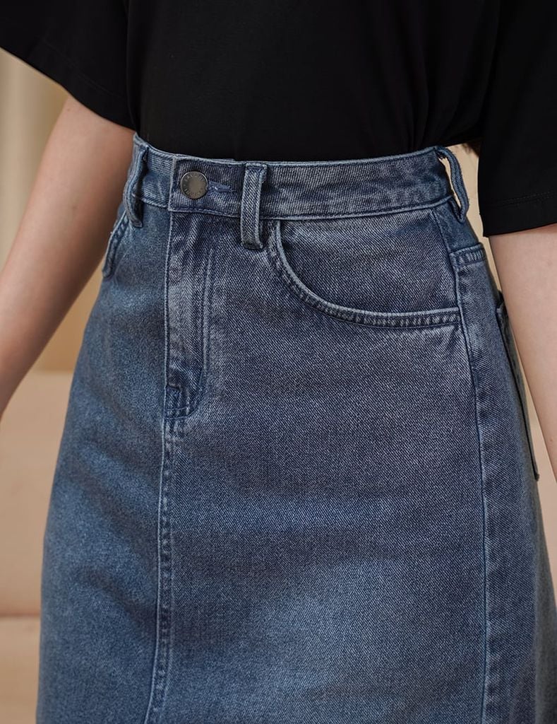 Chân váy jean nữ WVD004K5