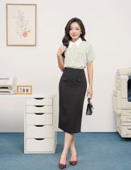 Chân váy dài công sở nữ dáng ôm