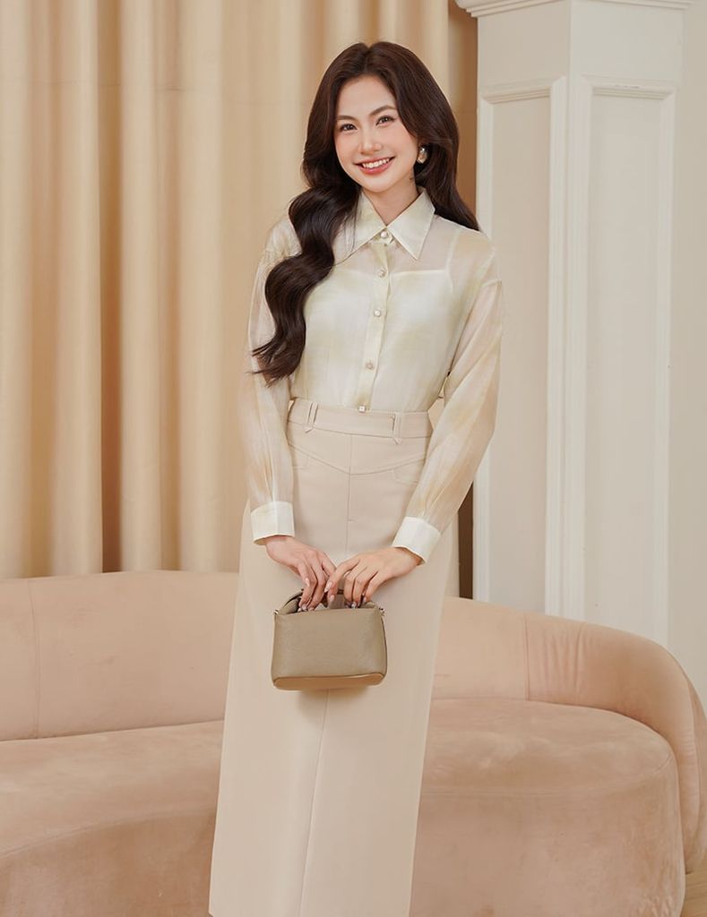 Chân váy dài công sở nữ dáng ôm