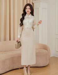 Chân váy dài công sở nữ dáng ôm