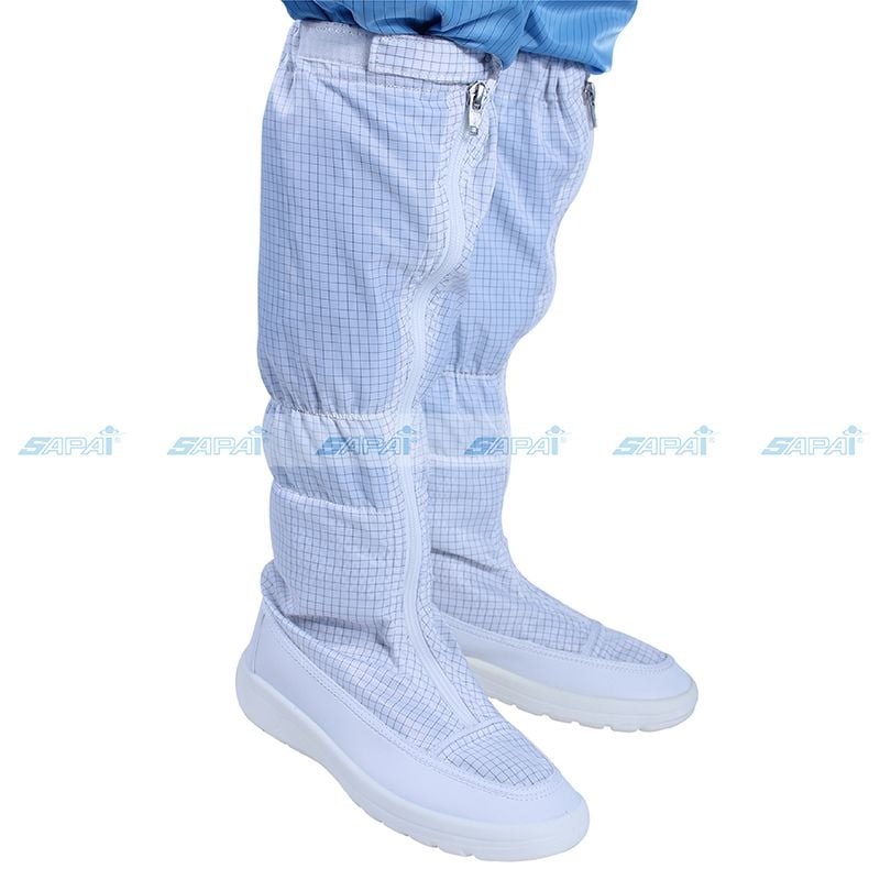 Giày ống vải 2 lớp ESD đế PU EU15