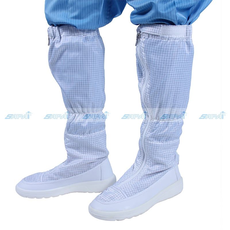 Giày ống vải 2 lớp ESD đế PU EU15