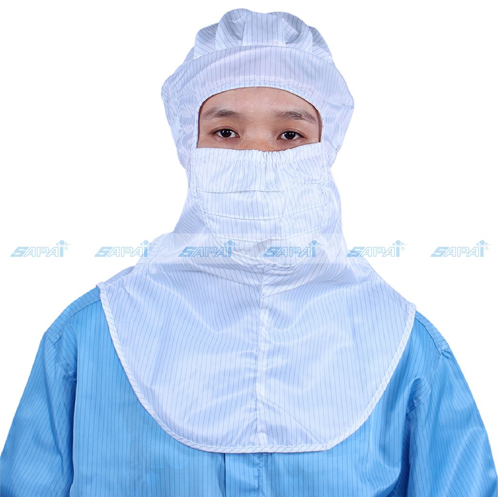 Mũ phủ vai ESD HO01 (vải sọc)